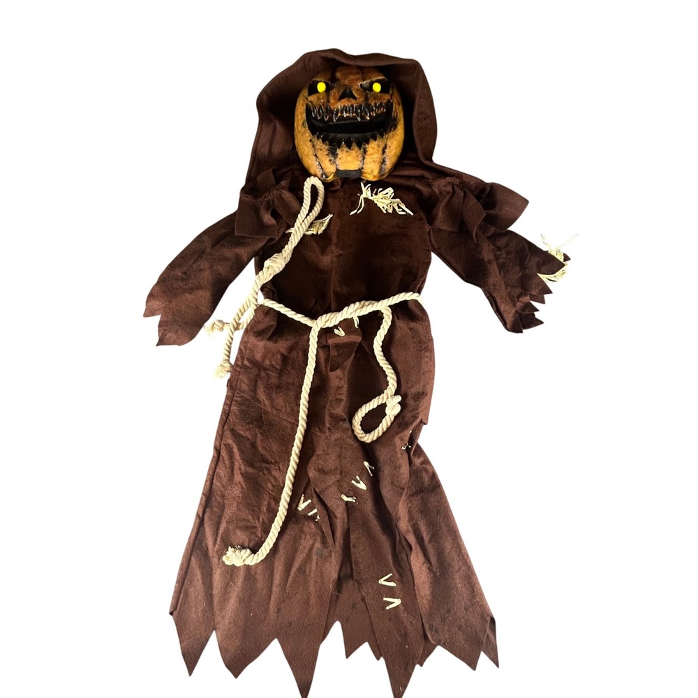 Spooktacular Creations Kids‎ Scarecrow Pumpkin Halloween Costume Brown M 8-10